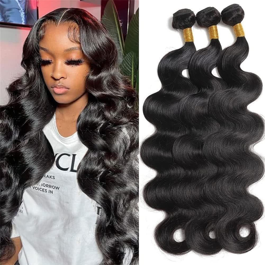 Pacotes de Cabelo Humano Vallbest Body Wave, Grau 10A, 100% Cabelo Virgem Brasileiro Não Processado, Pacotes de Cabelo H