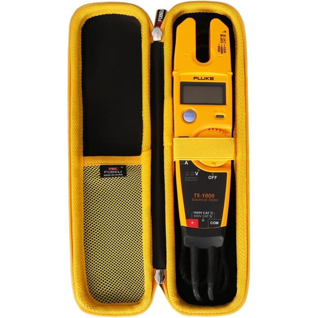 Estojo Rígido FBLFOBELI para Testadores de Tensão Elétrica, Continuidade e Corrente Fluke T5-1000/T5-600/T6-1000/T6-600