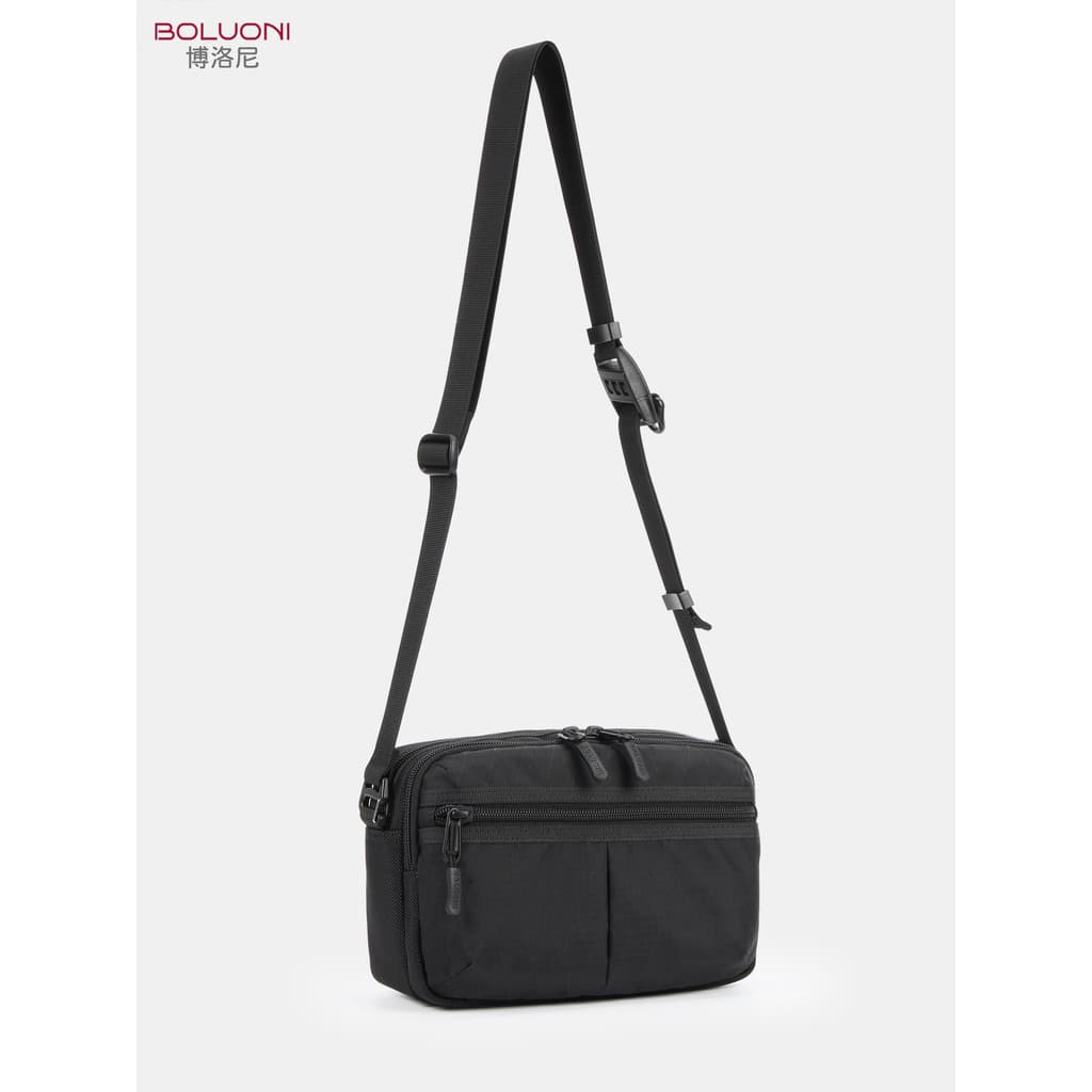 Bolsa de ombro masculina japonesa Horizontal Cross-corpo pequeno saco xpac balístico náilon dupla camada saco do telefon