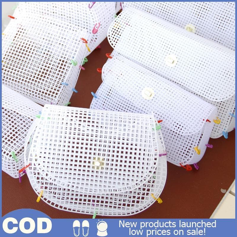 Kit De Malha Plástica De Tecelagem Auxiliar , Bolsa De Ombro , Pano De Plástico , Material Para Fazer DIY