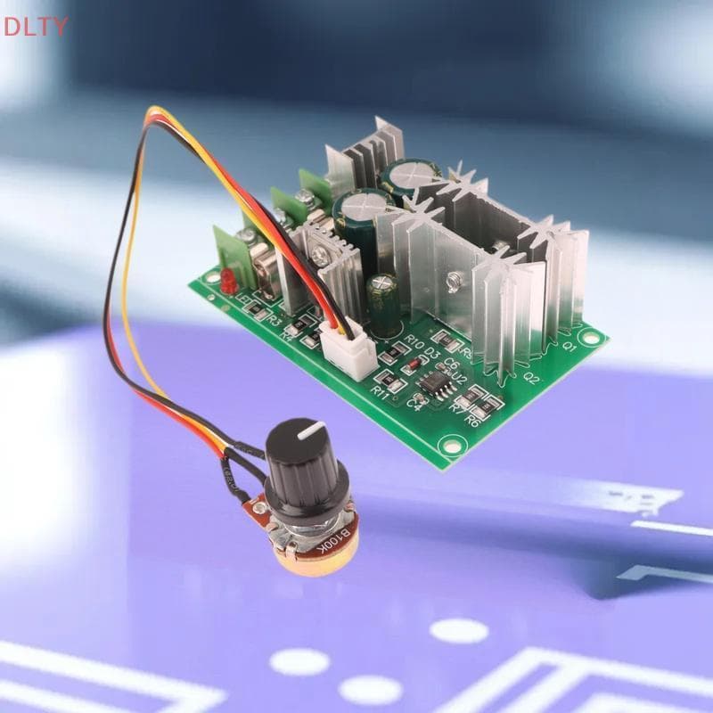 DL 1 Conjunto De Controlador De Velocidade Do Motor PWM 20A Regulador De Corrente DC10-60V DC 12V 24V 36V 48V Módulo De
