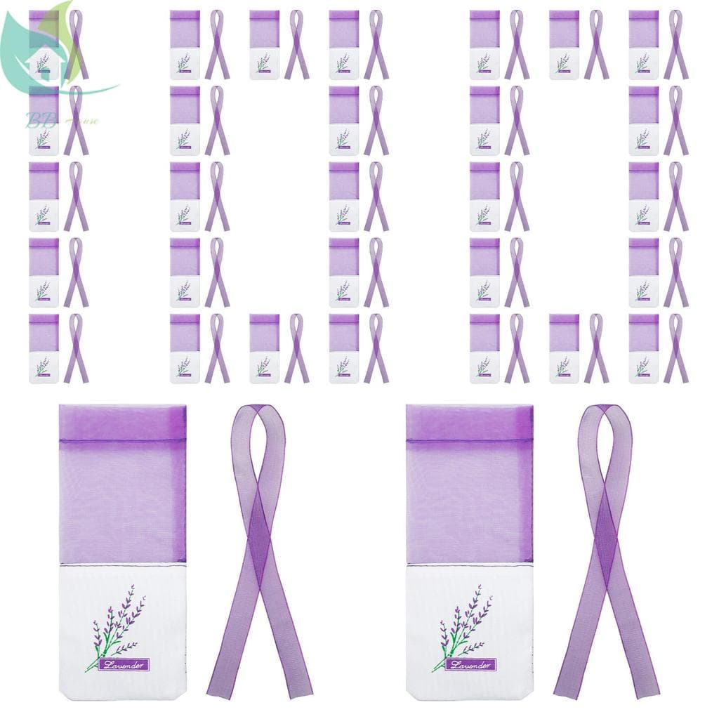 100 Pçs Gaze Tempero Saquinho Saco Com Cordão Fechamento Lavanda Vazio Para Guarda-Roupa Armário Gaveta SHOPQJC2220