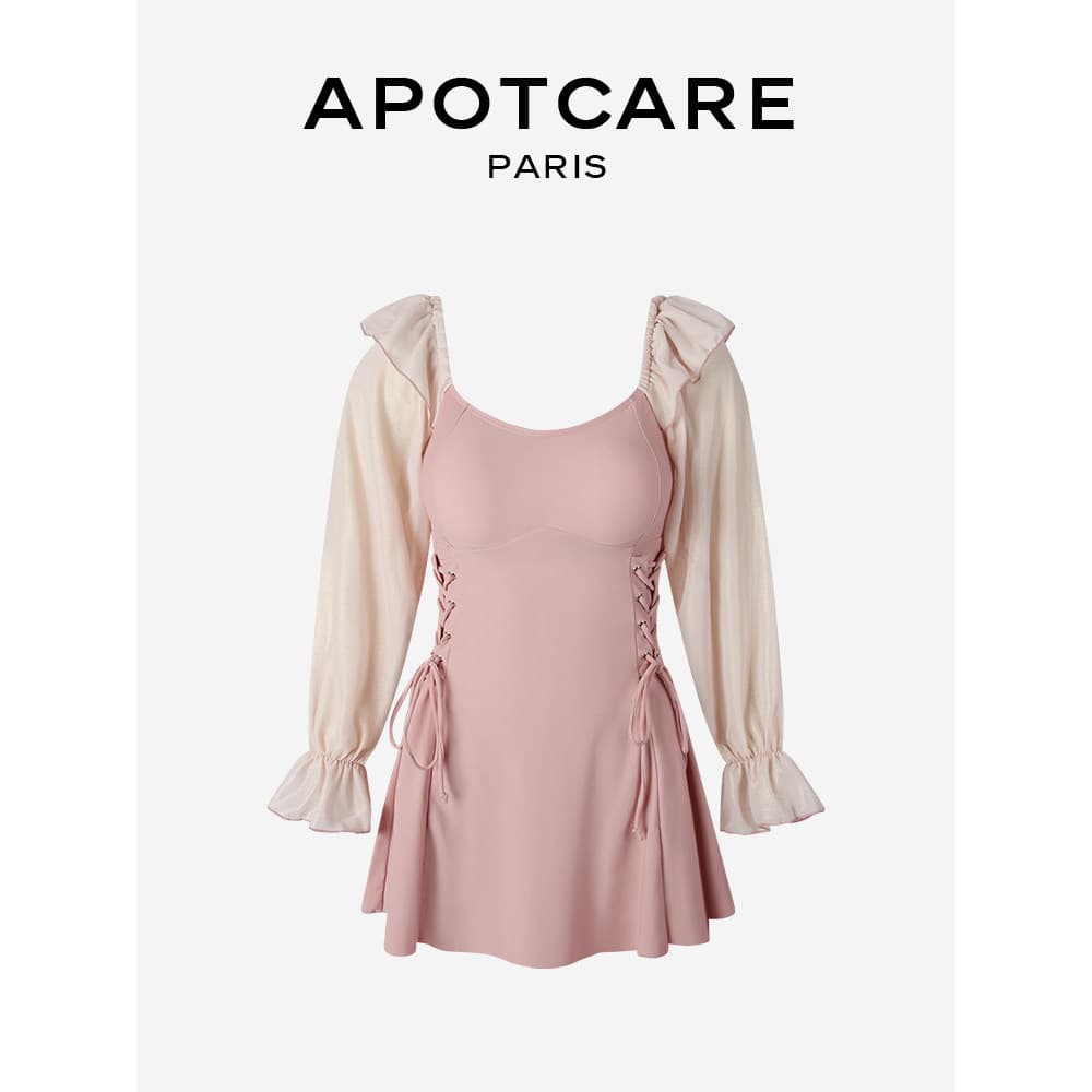 França APOTCARE 2025 novo produto maiô feminino saia de uma peça conservador mais magro olhar primavera quente tamanho g