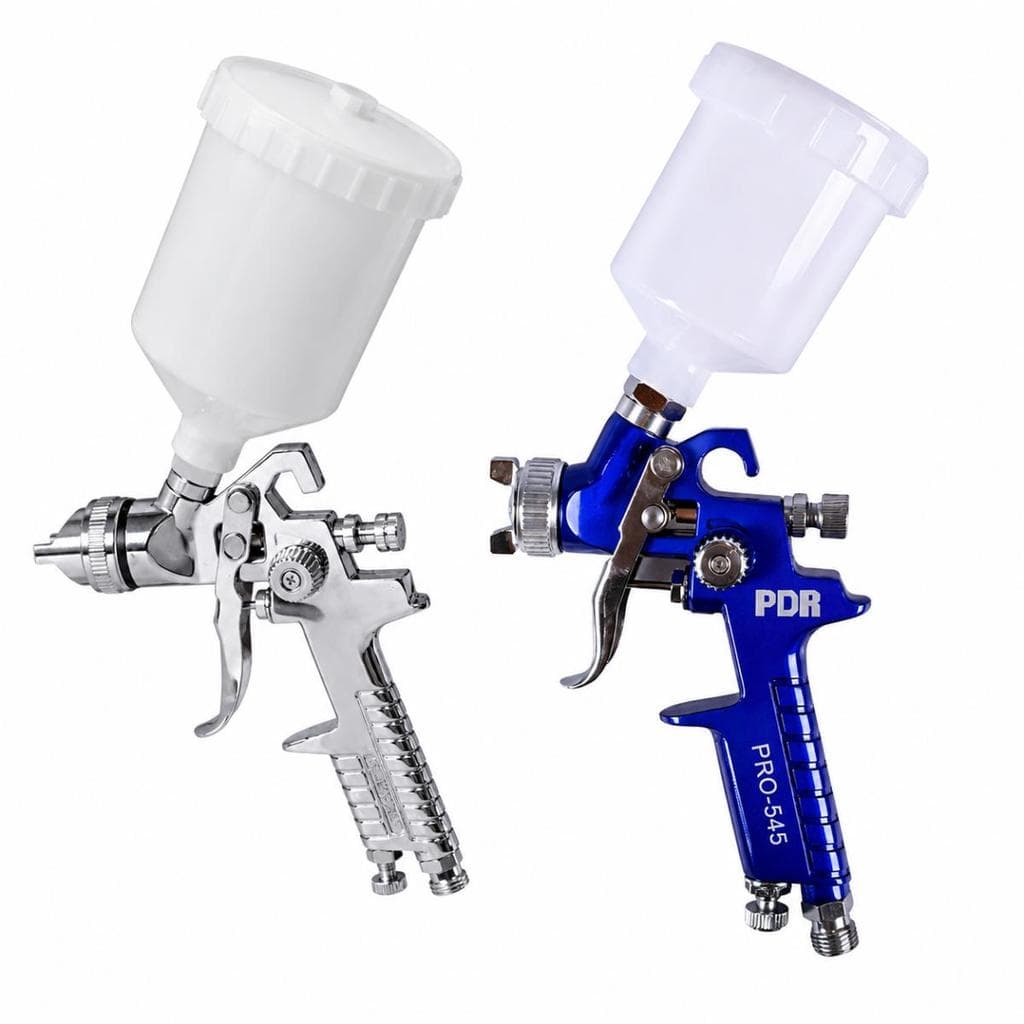 2 PISTOLA PROFISSIONAL PINTURA H827P HVLP 1.4MM 600ML + PRO545 1.0MM 125 ML PDR