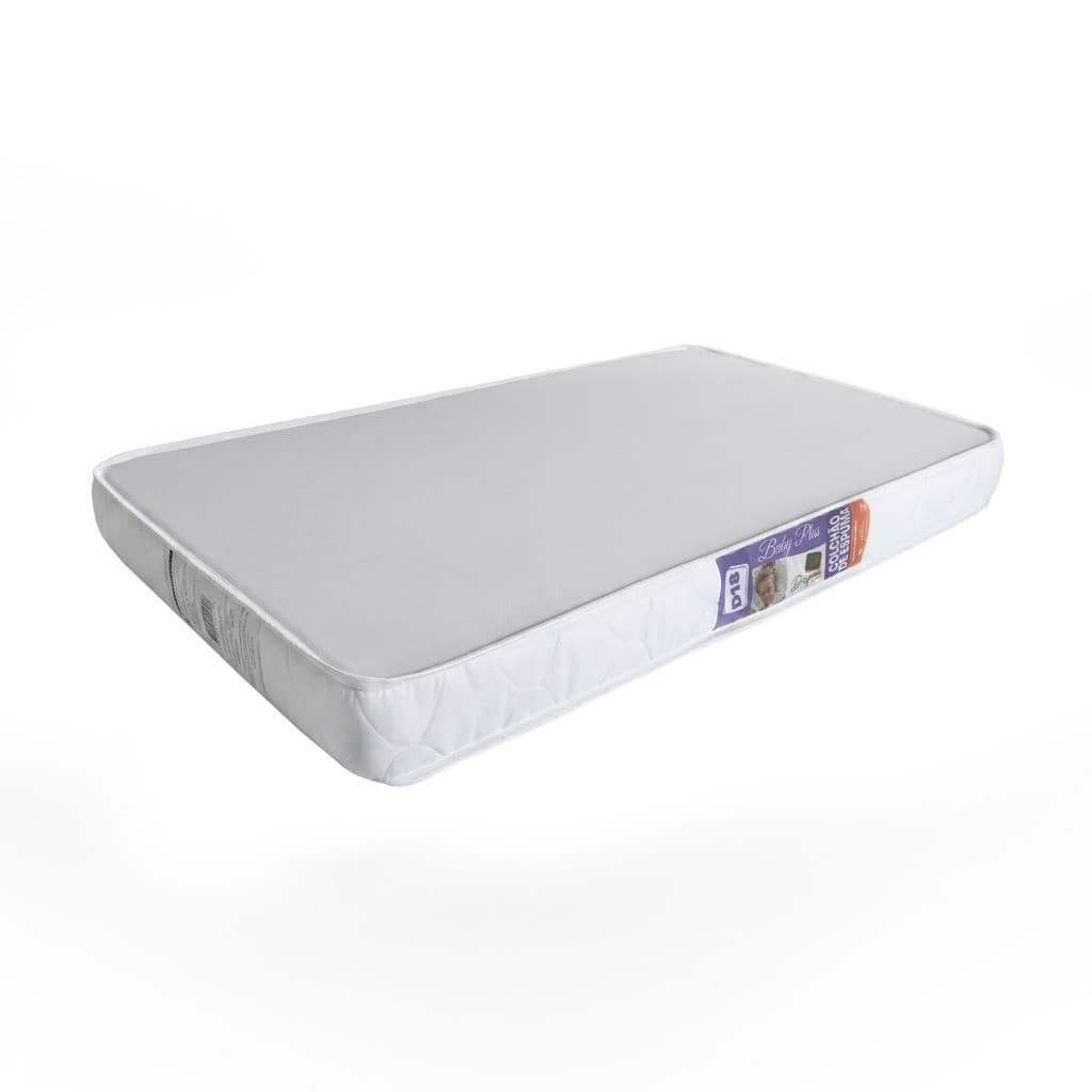 Colchão Baby Infantil 130x60x10 Espuma D18 Liso Antiácaro Aconchegante Berço Minicama Chiqueirinho Despumalar