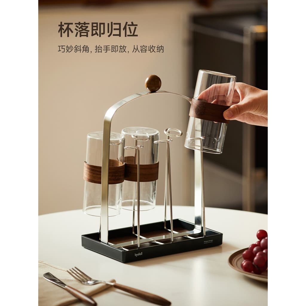 Rack de armazenamento de copos, suporte de copo de drenagem, mesa de jantar, bancada, suporte de copo de água, caneca, c