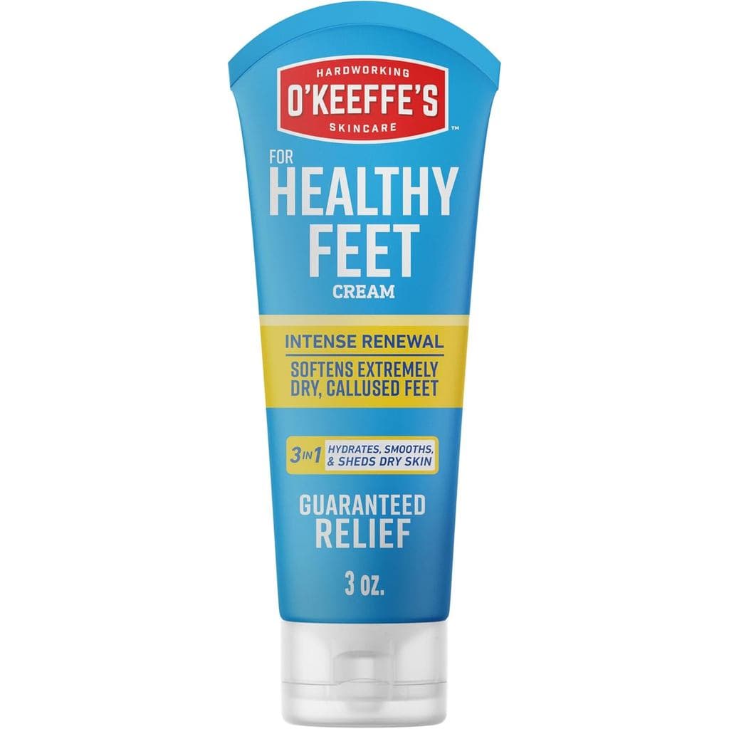 Creme Renovador Intenso para Pés Saudáveis da O'Keeffe's com Uréia e Ácido Alfa-Hidroxiácido - Tubo de 3 oz (1 Pacote) -