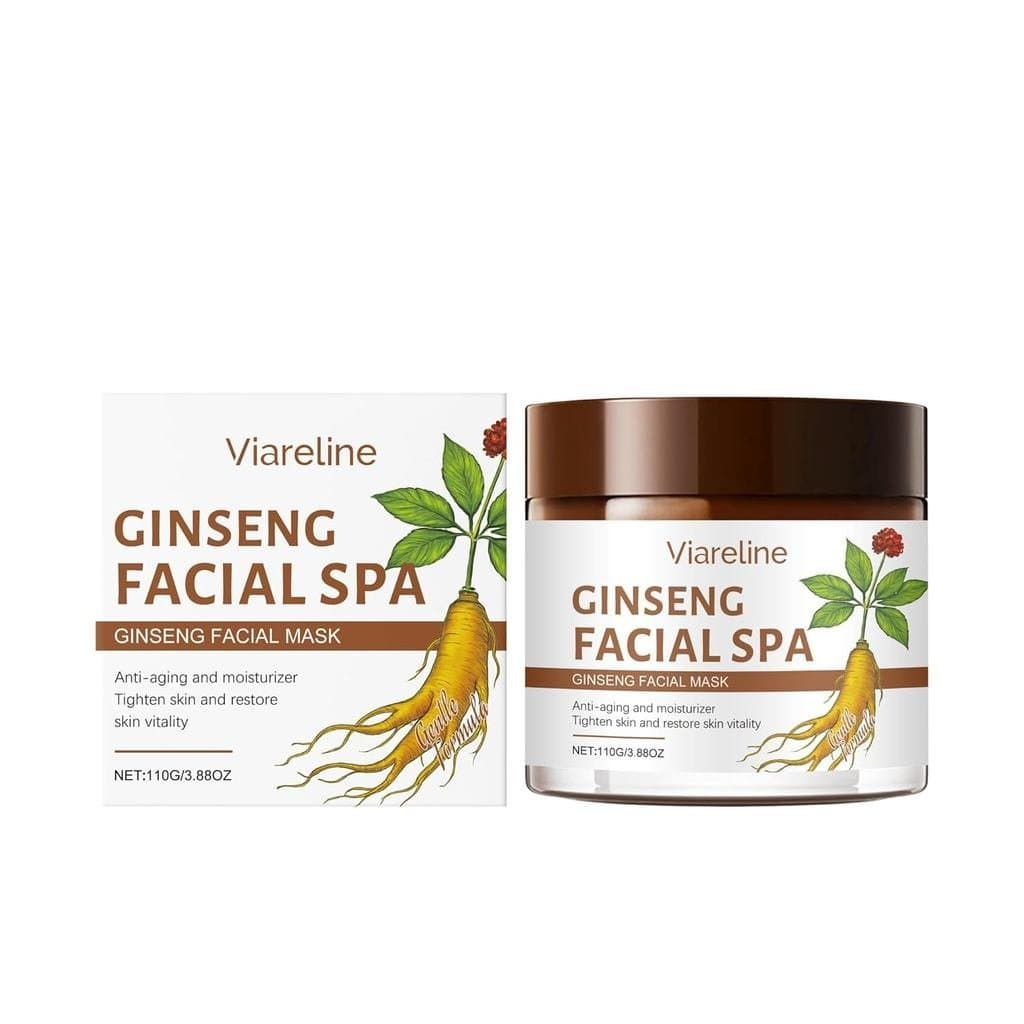 Máscara Facial de Ginseng, 3,88 oz, Pacote com 2 |   Hidratante Antienvelhecimento, Firmador, Restaurador da Vitalidade