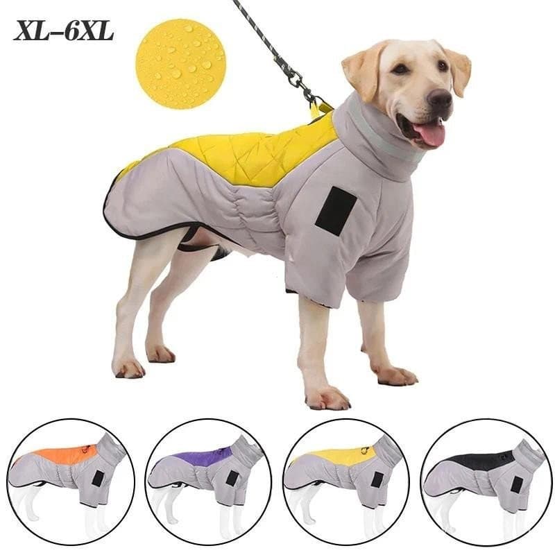 Jaqueta Para Baixo De Cachorro Engrossar Roupas Grandes À Prova D'água Cães Fantasias De Labrador