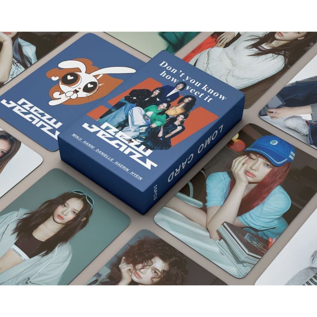KPOP 55pcs/box NewJeans Photocards Como Doces Cartões De Boas Festas BBA 2024 OMG Zero Bunnies Club LOMO Card Collection
