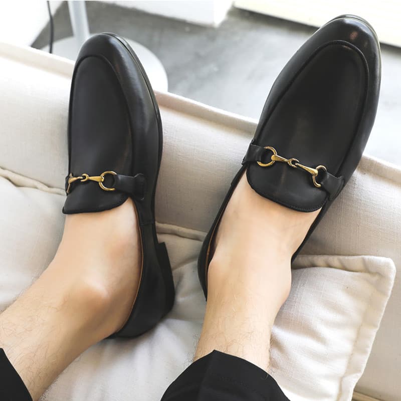 Versão coreana couro envernizado sapatos de couro brilhante homens jovens sapatos masculinos de um Pedal dedo do pé apon