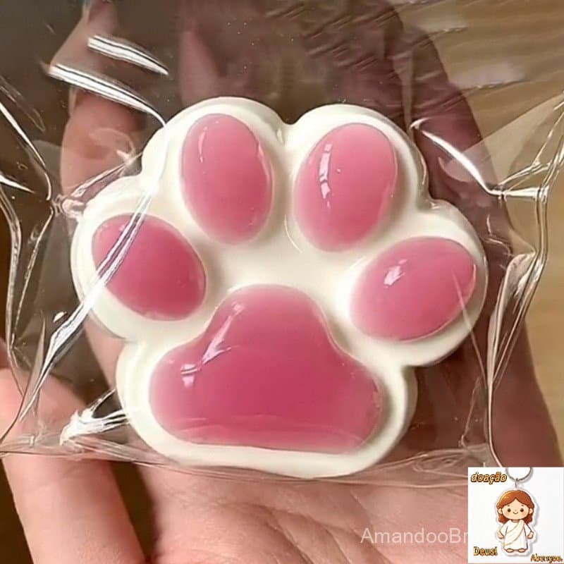 Squishy Cat Paw Jelly Sensível de Espremer Brinquedos Anti-Stress Gadget Presente de alívio de ansiedade para crianças e