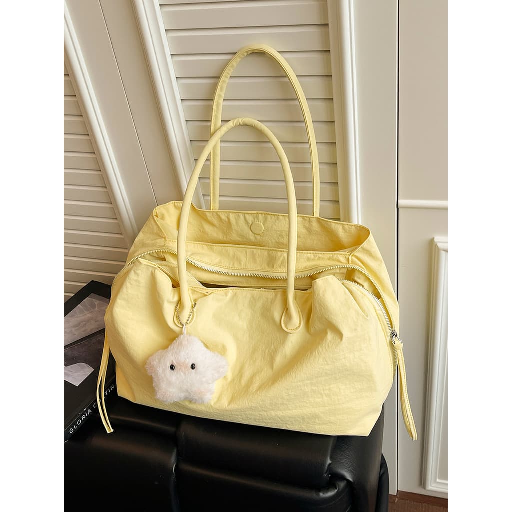 Nicho Multi-compartimento amarelo portátil sacola feminina 2026 novo estilo estilo coreano estilo minimalista bolsa de o