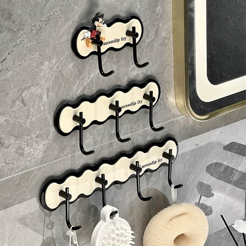 Gancho de banheiro sem perfuração, toalheiro de parede para banheiro, porta de cozinha, gancho pegajoso forte