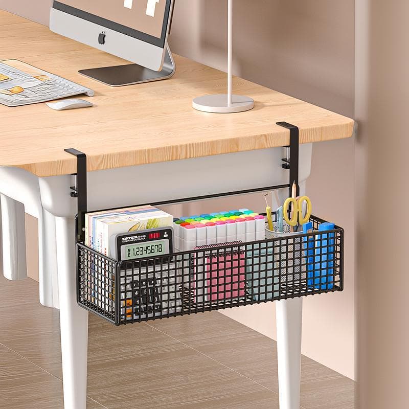 Sob a mesa rack de armazenamento organizador de mesa de escritório rack sob a mesa pendurado cesta caixa pendurado tipo