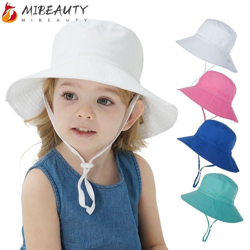 MIBEAUTY Chapéu De Sol Para Bebês De 0 A 8 Anos , Meninos , Meninas , Aba Larga , Pescoço , Orelha , Proteção UV , Boné