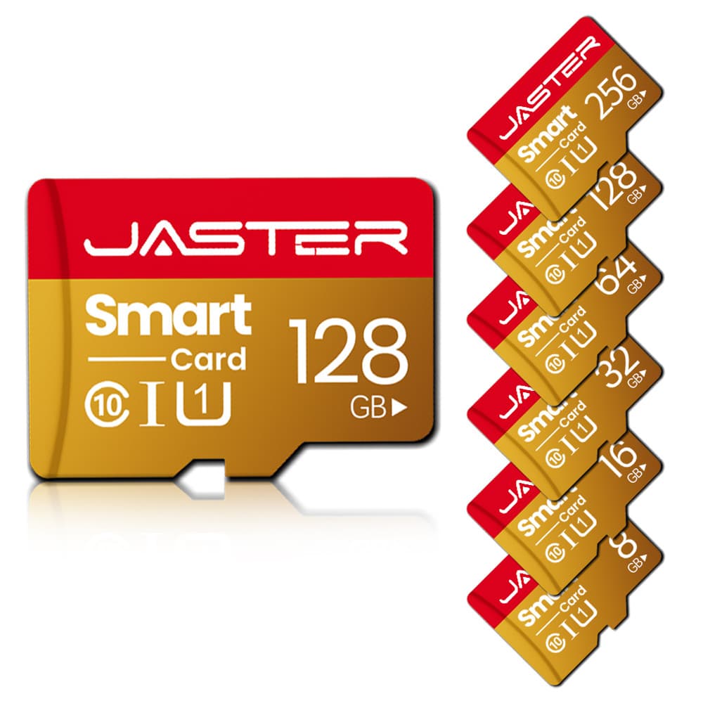 JASTER Cartão De Memória Flash Micro SD TF De Alta Velocidade 8GB 4GB 2GB 1GB 512MB 256MB 128MB 32GB 64GB Para Câmera De