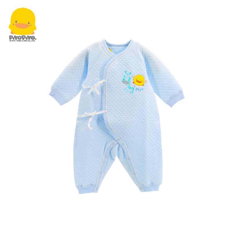 Patinho amarelo esperando por nascimento roupas de bebê primavera outono inverno bebê recém-nascido macacão acolchoado a