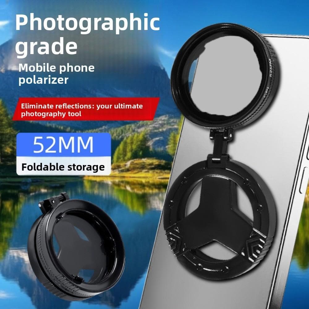 Filtro Polarizador Para Celular LYNDON , De Telefone CPL De Remoção De Reflexões De 52 Mm , Lente De Fácil De Usar