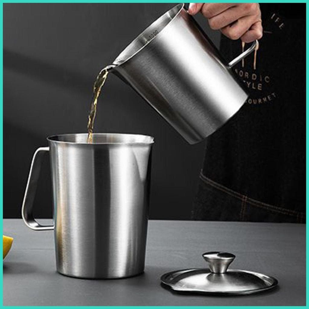 Copo Para Espuma De Leite 2000ml , Aparelho De Cozinha Em Aço Inoxidável , Jarra Café , Cappuccinos , ningchbr