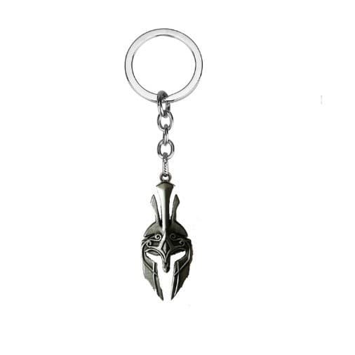 Chaveiro 300 Espartano com Pingente de Capacete Spartan Chaveiro Cosplay/ Armadura Sparta Leonidas