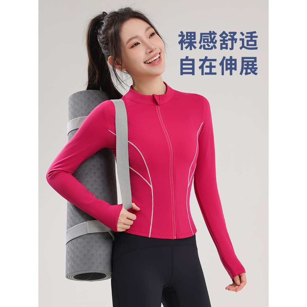 Influenciador de secagem rápida roupas de Fitness feminino jaqueta de Yoga profissional ao ar livre ciclismo correndo to