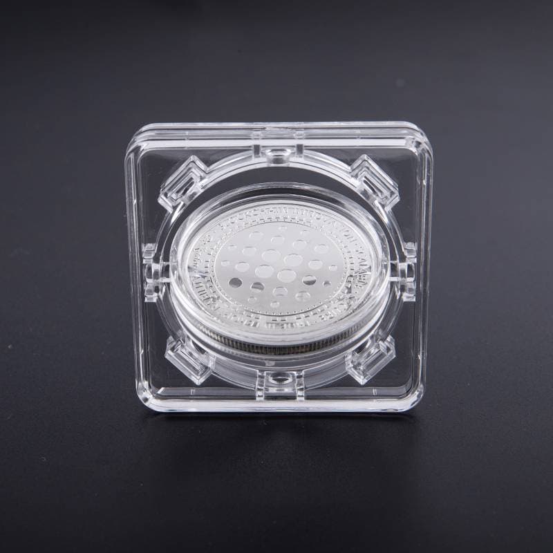 Sellbest 4cm Acrílico Coin Display Case Caixa Transparente Medalha Comemorativa De Proteção .