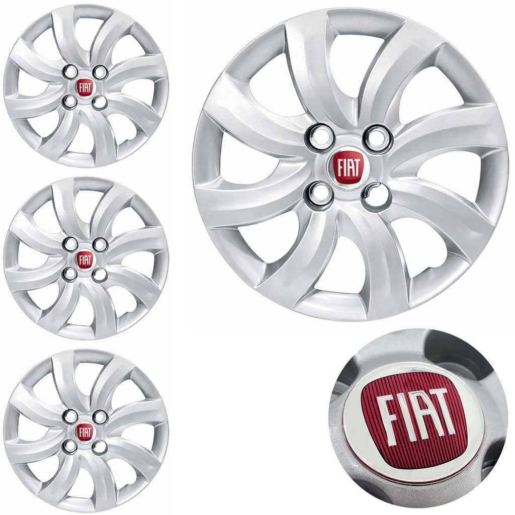 Kit 4 Carlota Aro 14 Fiat Palio Attractive 2012 2013 Mobi Argo Uno