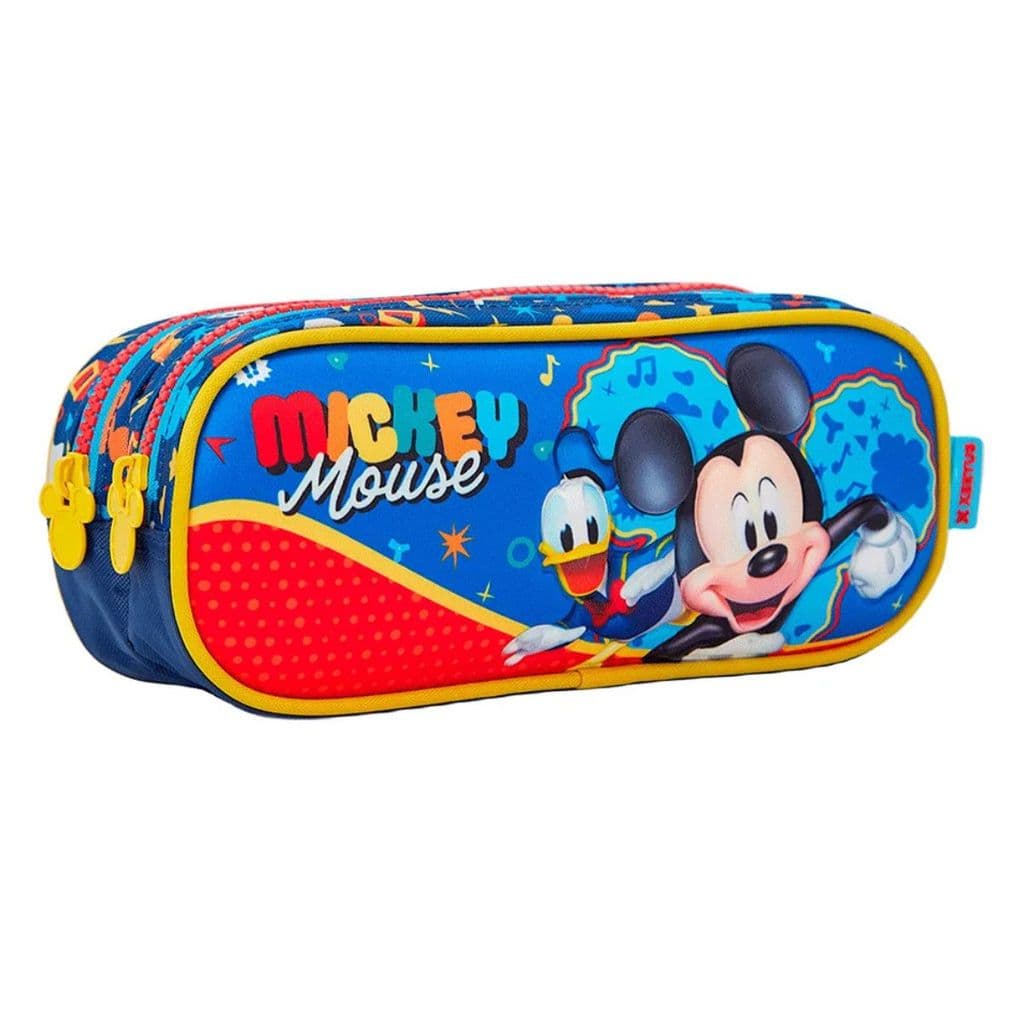 Estojo Duplo Escolar Mickey Mouse Disney Escolar Infantil Xeryus 13286