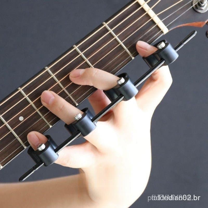 Expansor de Dedo Ajustável para Treinamento de Guitarra, Treinador de Extensão em Material ABS