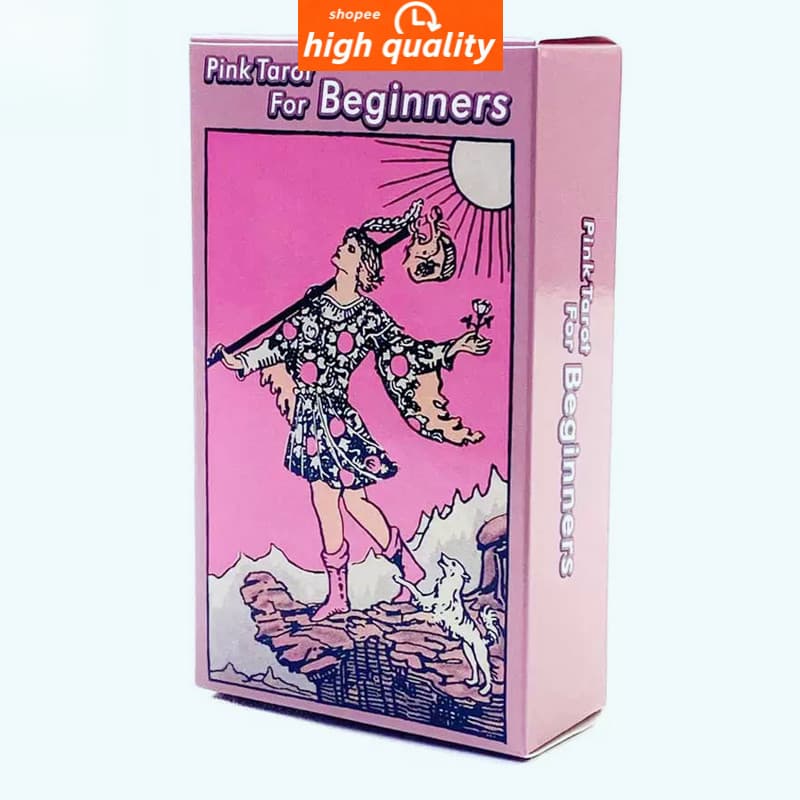 Pink Tarot Deck 78 Tarot Cards for Beginners Rider-waite Tarot High quality e-523