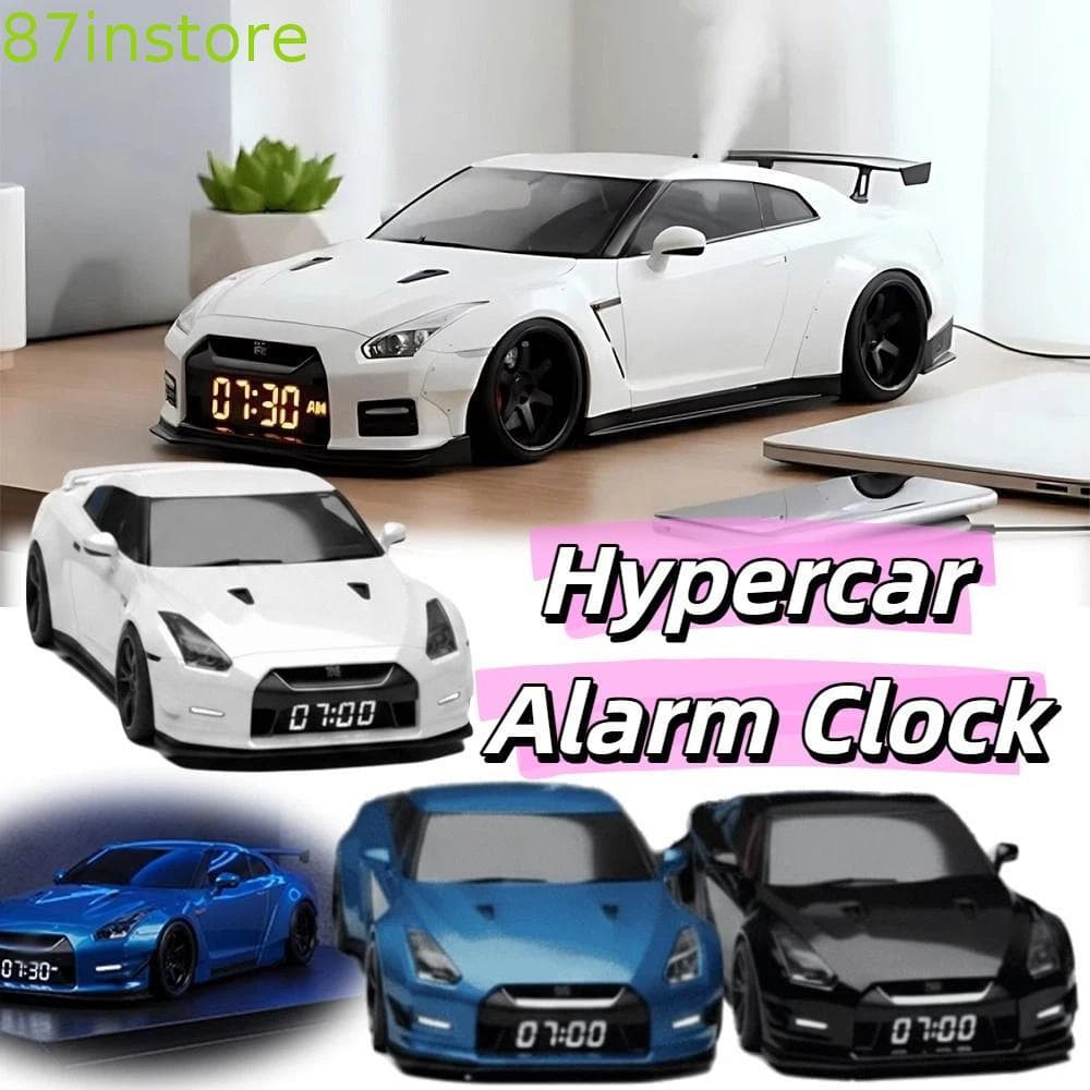 INSTORE1 Relógio De Carro Esportivo , Design Criativo Elegante , Despertador Hypercar , Apenas Função De