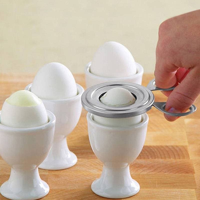 [T & B] Cortador De Ovos Cozidos Tesoura Ferramenta De Cozinha De Aço Inoxidável Casca De Ovo Cozido Para Descascar Aces