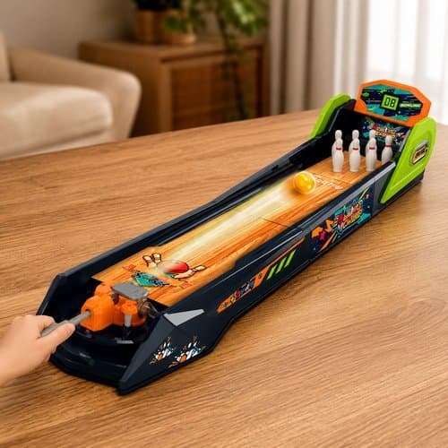 Boliche Infantil Arcade Brinquedo Educativo Interativo Para Crianças Mini Jogo Diversão