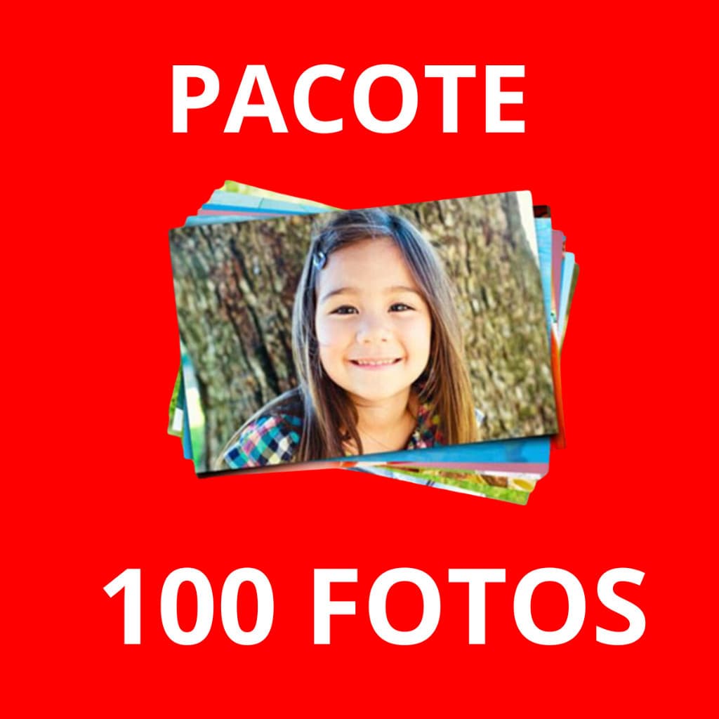Kit de 10 - 100 Fotos 10x15 Reveladas para álbum, papel de parede, quadro