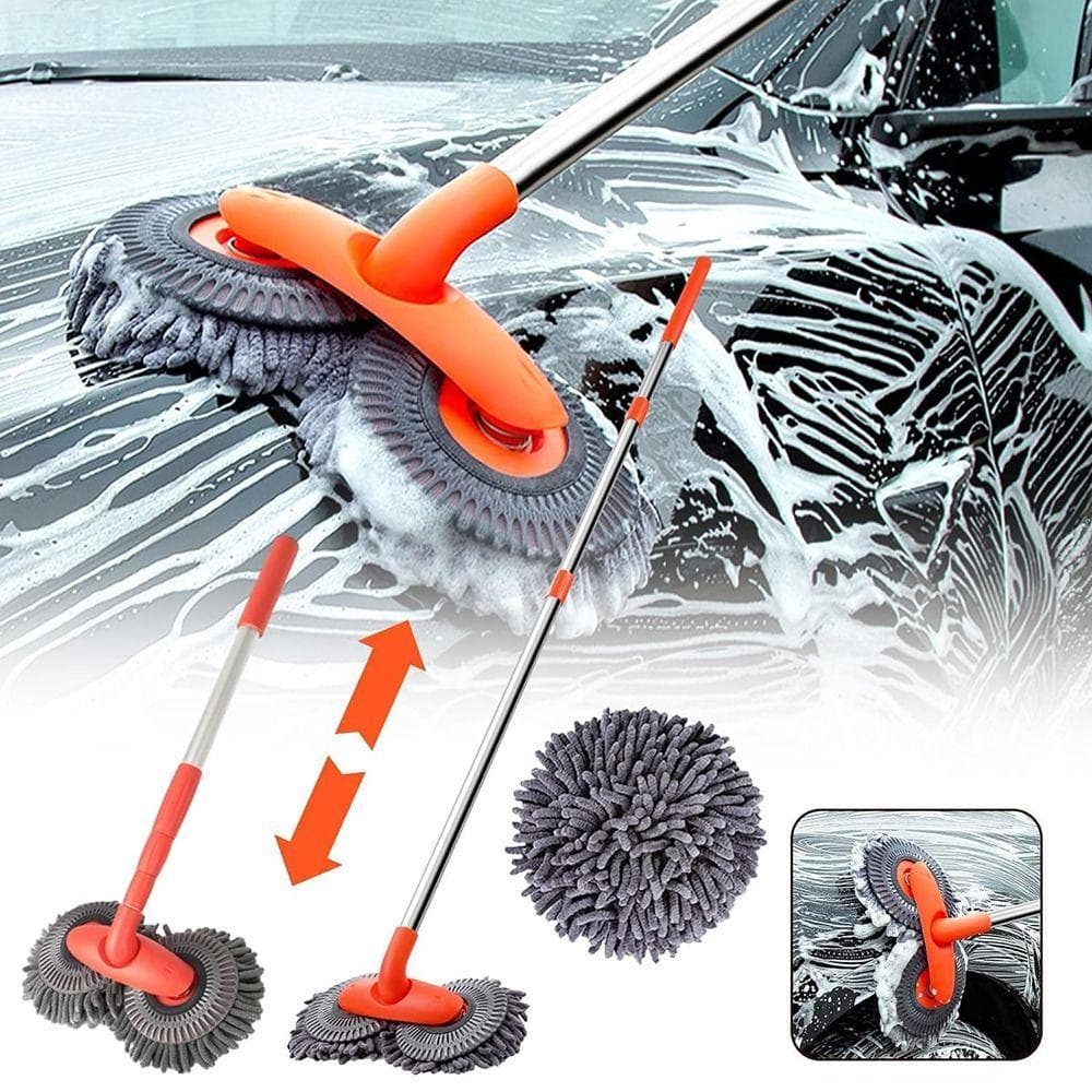 Escova De Limpeza De Carro SD413UDC , Esfregão Telescópico Ajustável De Três Seções , Cabo Longo