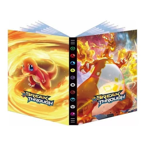 Porta Do Álbum Pokémon Grande 432 Cartas Tcg Charizard UN3D