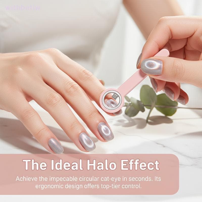 (withbetiw) Ferramenta De Manicure Magnética De Olho De Gato Em Forma De Anel Para DIY 3D Unhas Magnéticas Salão De Arte