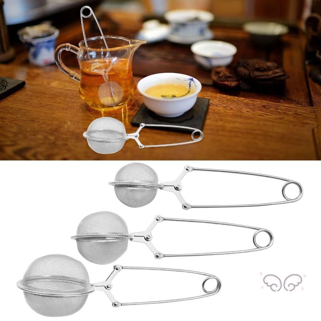 Filtro De Chá De 3 Mm-Infusor De Malha Fina De Aço Inoxidável