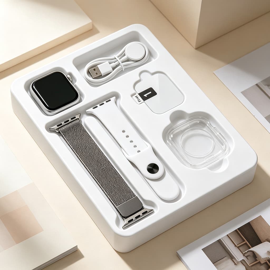 Novo Smartwatch S10 Mini Pequeno e Elegante com Chamada Bluetooth HD, Calculadora, Compatível com Android e iOS