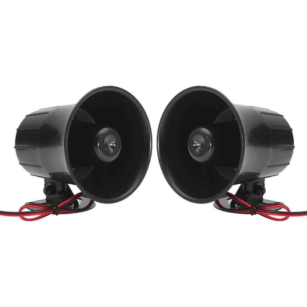 Duas buzinas elétricas de 12V20W, adequadas para carros, caminhões, trailers, alto-falantes, caixas de som de vans e twe