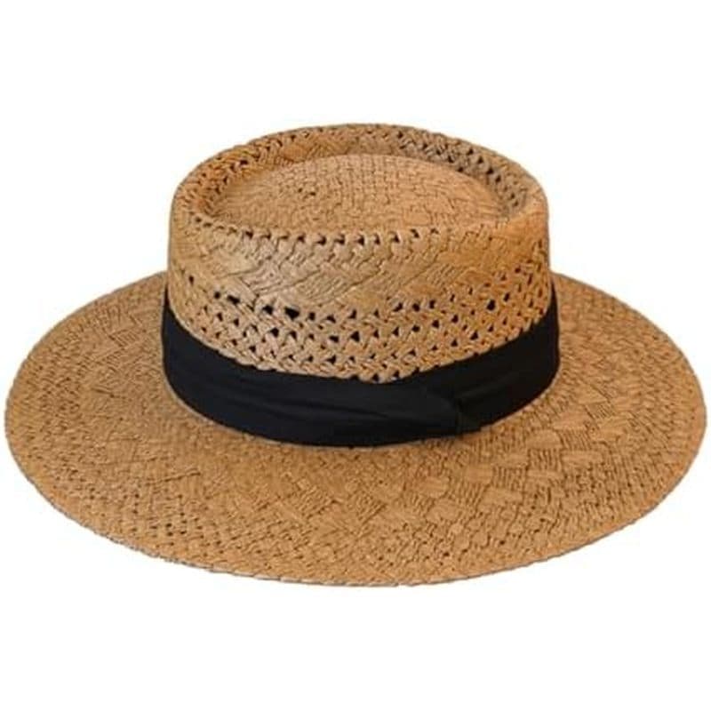 Chapéus De Palha De Praia De Aba Larga Para Mulheres UPF 50 + UV Proteção Solar Fedora Floppy Roll up Caps
