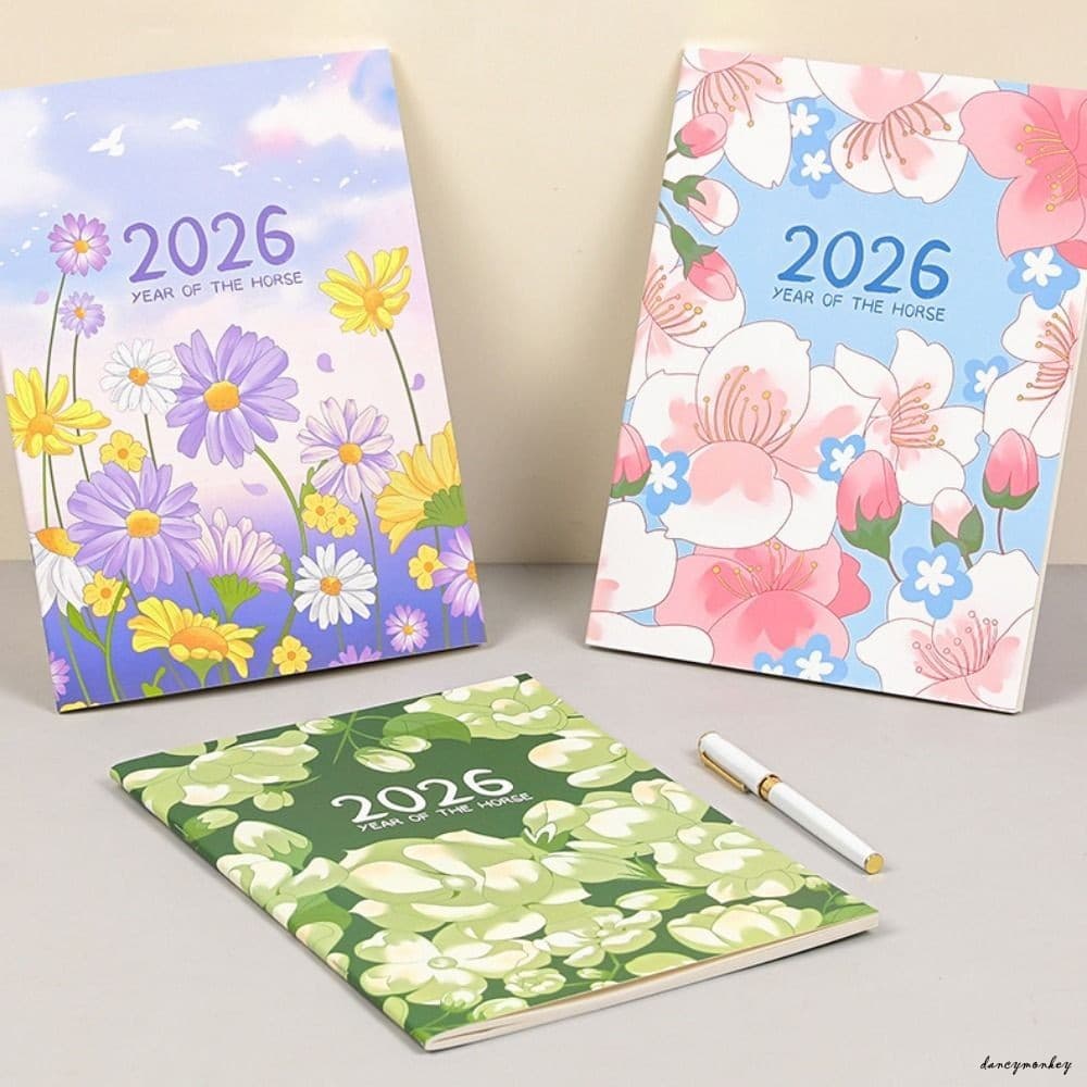 Caderno Planejador 2026-Calendário Portátil De Estudante A4 A5 Para Plano De Aprendizagem