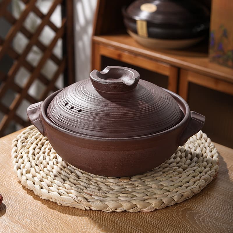 Retro caçarola guisado pote doméstico Claypot panela de arroz sopa resistente a altas temperaturas queima seca não pode