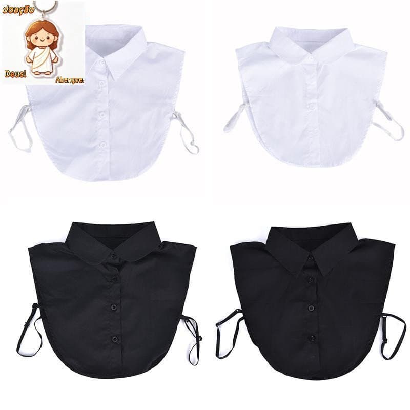 | | Blusa Falsa Removível Destacável Lapela Gola Falsa Clássico Mulheres / Homens Acessório