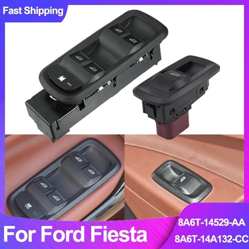 FZ 8A6T-14A132-CC 8A6T-14529-Aaa Janela De Energia Elétrica Mestre & Interruptor De Controle Único Para Ford Fiesta 2012