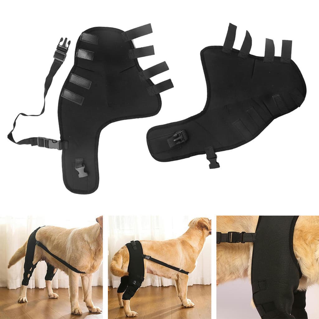 1 Conjunto De Joelheiras Para Animais De Estimação , Suporte Cães , Cinta Lesões Nas Pernas , Recuperação , Envoltório A