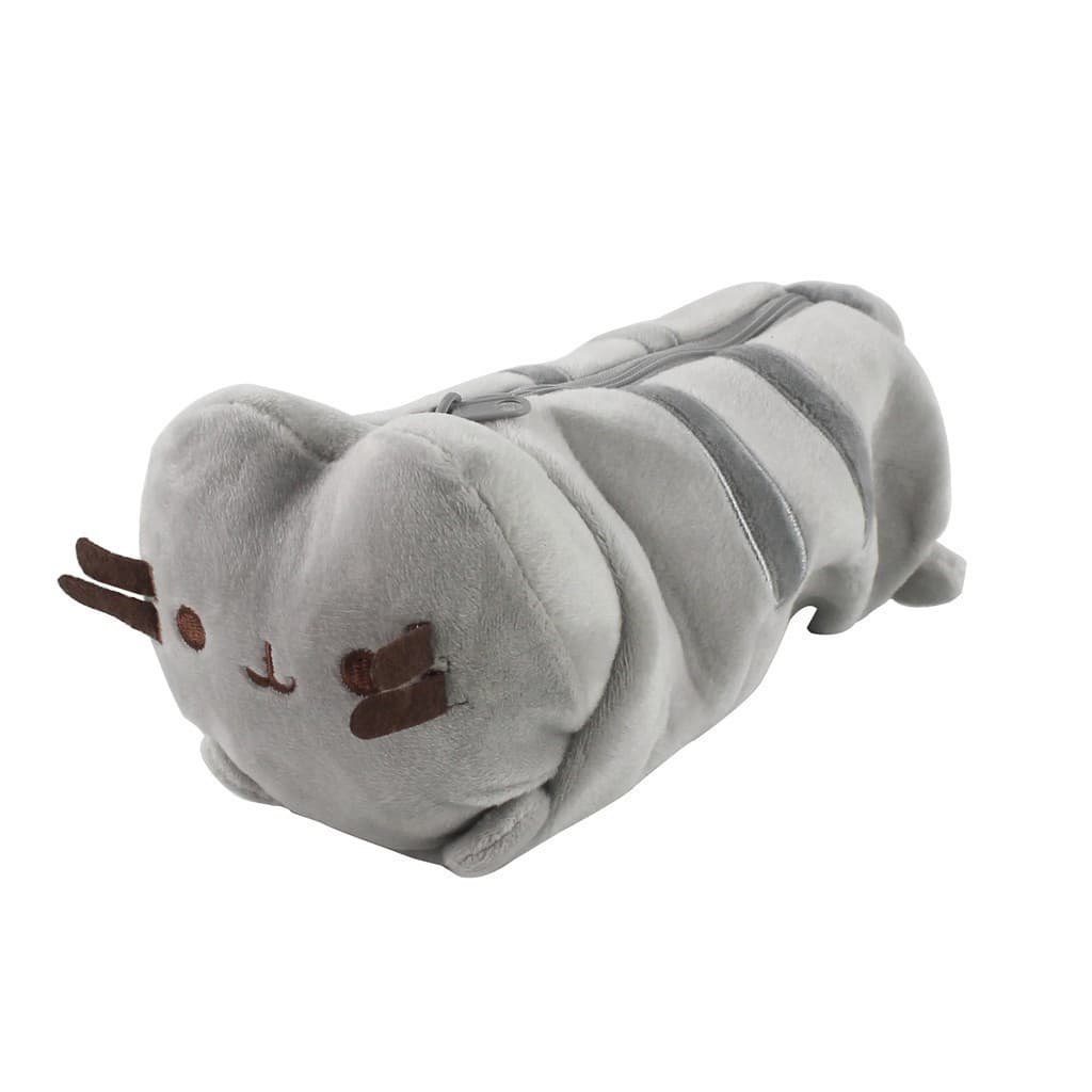 28 Cm Bonito Dos Desenhos Animados Pusheen O Gato Caneta De Pelúcia Estojo