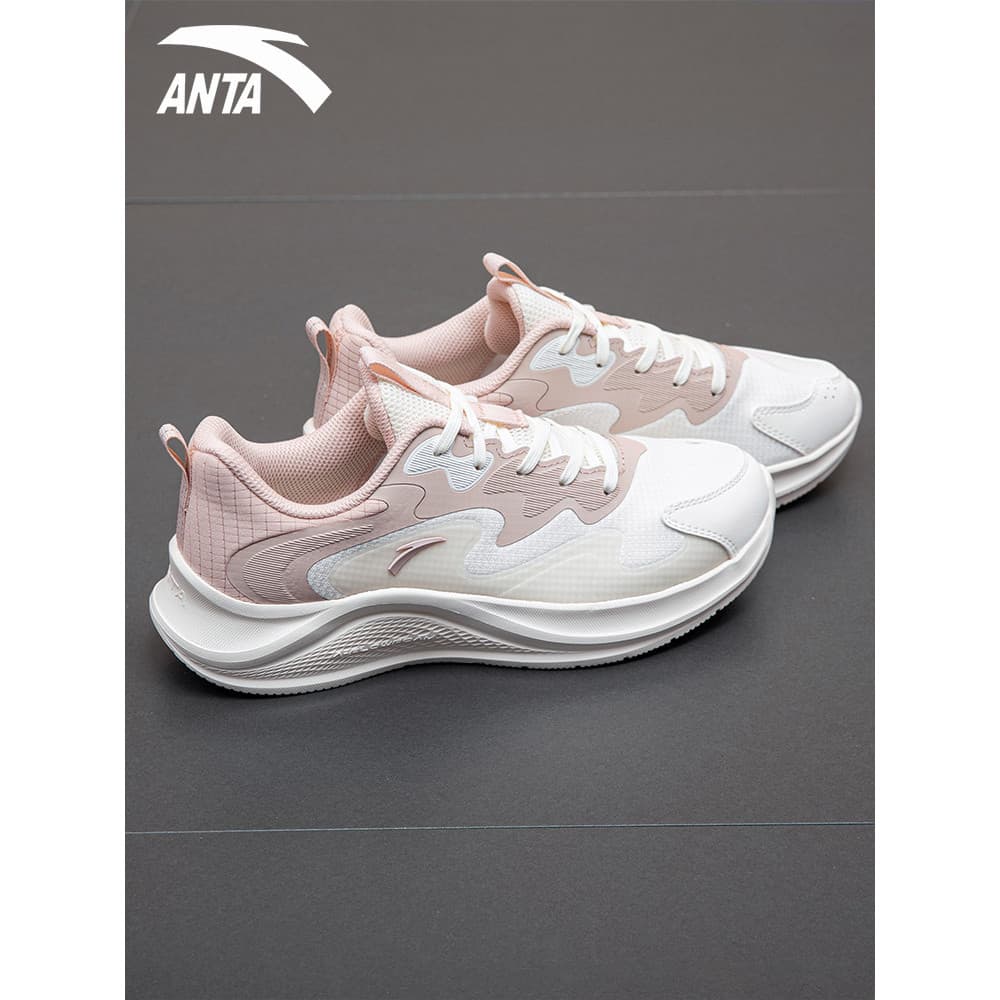 [Oferta Especial] Tênis Esportivos Femininos Anta, Tênis de Corrida Novos em Malha Respirável, Tênis de Corrida Leves co