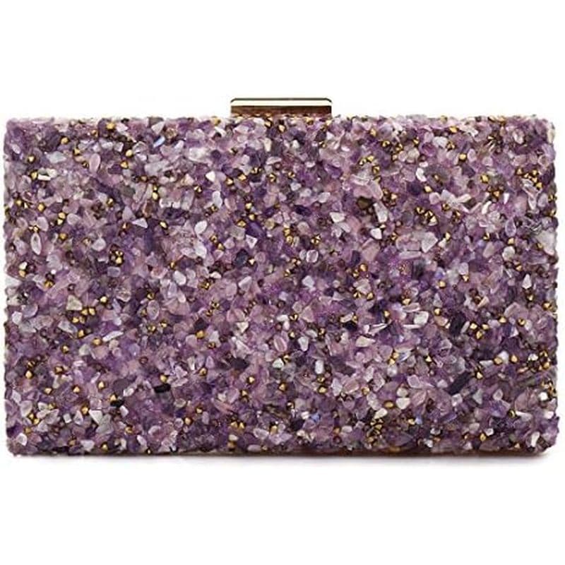Eerouge Bolsas De Mão Roxas Para Mulheres Elegantes Bolsa De Noite De Lavanda Festa De Casamento